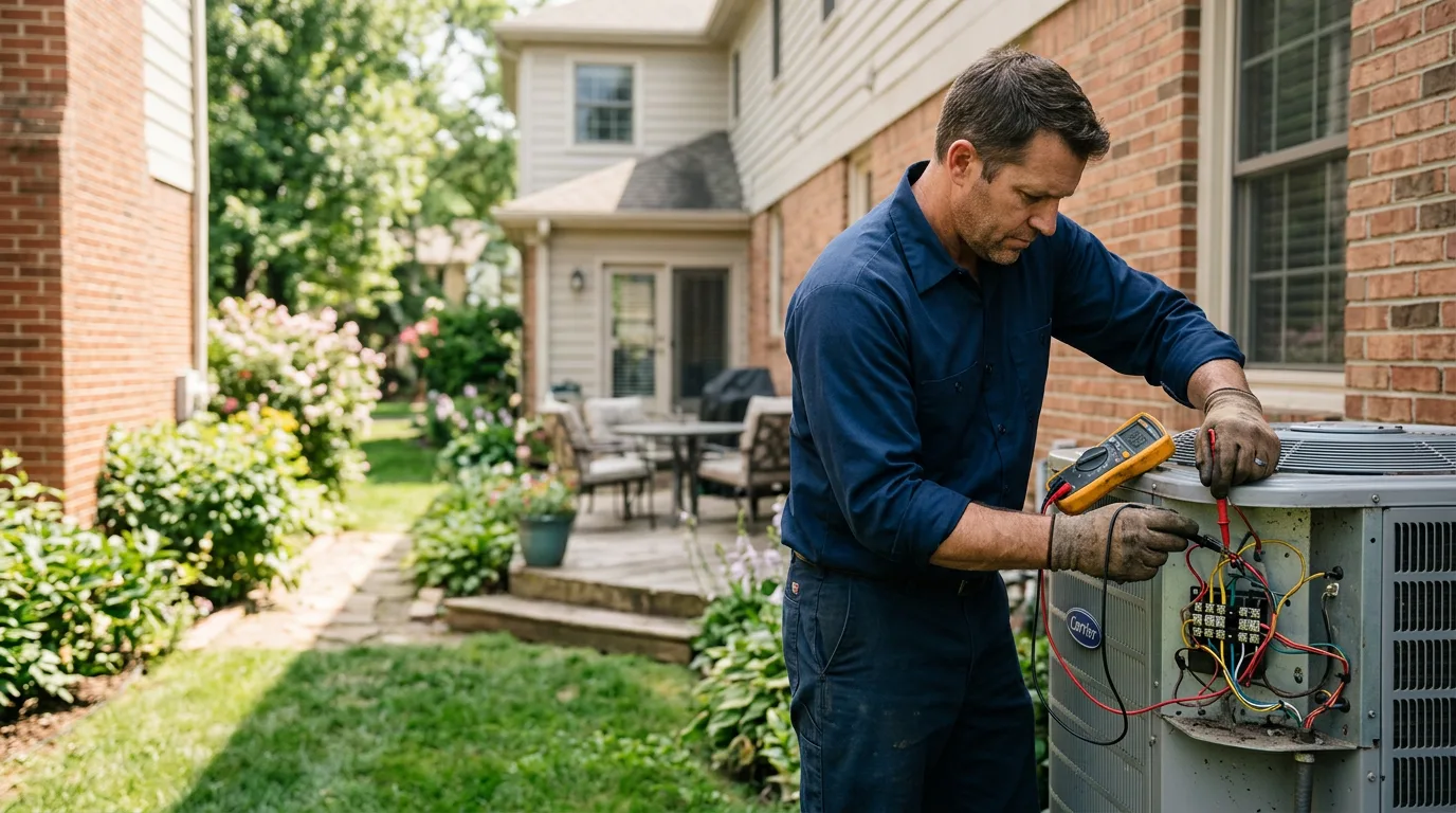 HVAC technician working near Belleair Beach, FL